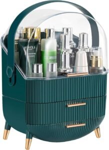Make-up organizer met 3 lagen – Cosmetica opbergdoos met laden – Transparante badkamer en kaptafel organizer – Grote capaciteit cosmetica opbergbox