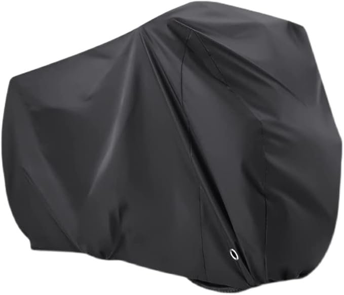 Waterdichte fietshoes groot nylon Oxford 200x110x70 cm voor fiets en motor met slotgaten en verstelbare riemen tegen regen, sneeuw, UV en stof