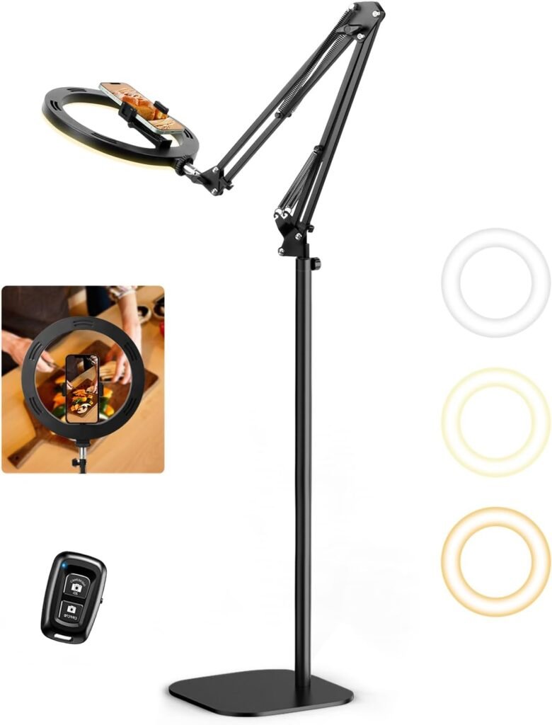 ringlamp met statief bluetooth verstelbare helderheid selfie video livestream verlichting studio gebruik