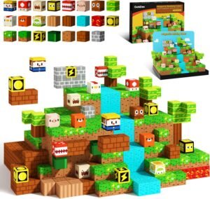 Magnetisch bouwstenen speelgoed 48-delig – Constructiespeelgoed STEM educatief – Magnetische blokkenset creatief bouwen – 3 tot 10 jaar