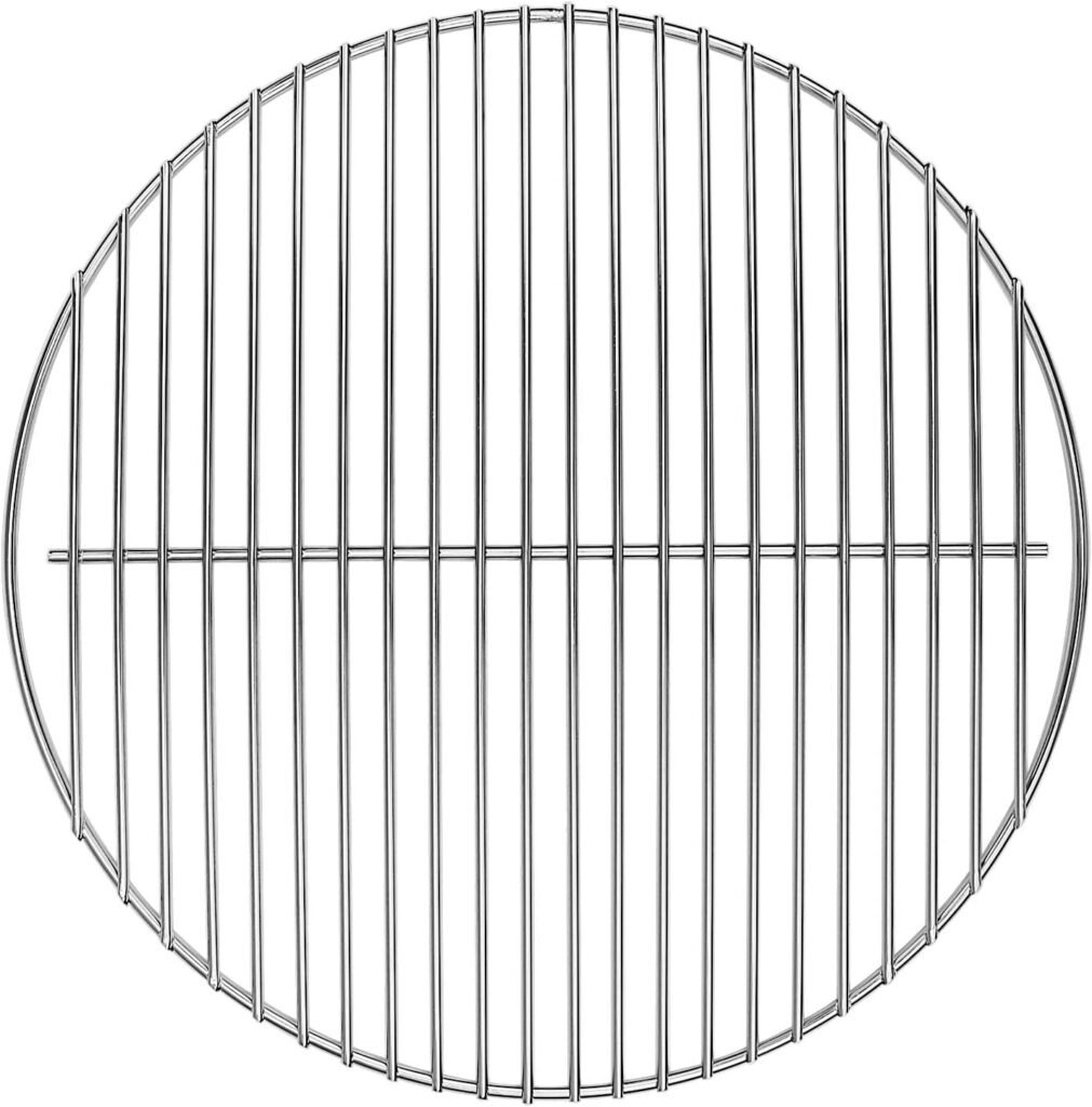 Grillrooster met 34,8 cm diameter als vervangend BBQ kookrooster voor houtskoolbarbecue rookoven en compacte tafelgrill voor buiten koken en grillaccessoires