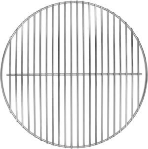 Grillrooster met 34,8 cm diameter als vervangend BBQ kookrooster voor houtskoolbarbecue rookoven en compacte tafelgrill voor buiten koken en grillaccessoires