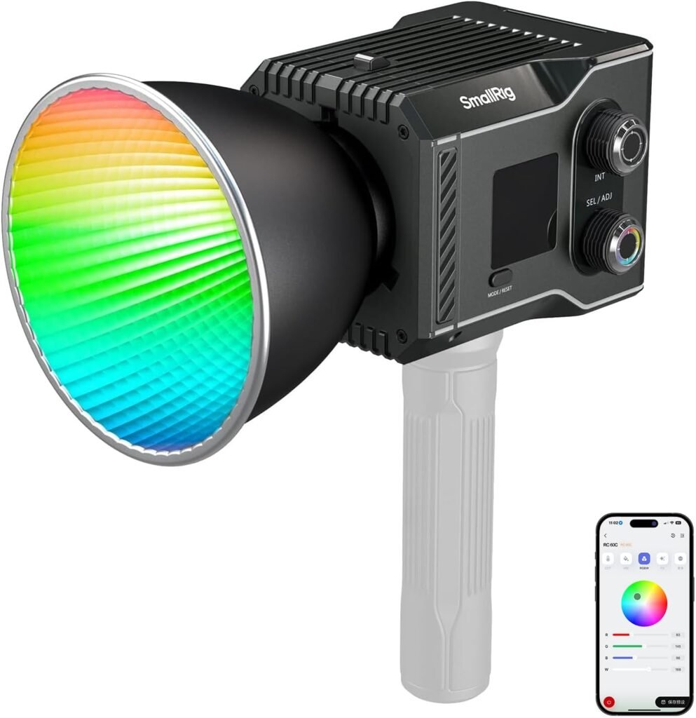RC LED videolamp RGB draagbare studioverlichting 2500K-10000K app bediening PD snelladen 12 lichteffecten voor vloggen en opnames