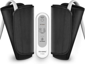 Beenmassager met warmte – voet en kuitcompressie massage ontspanning – compressiemassage apparaat relaxatie gadget – 3 massagemodi 3 intensiteitsniveaus 2 warmte-instellingen