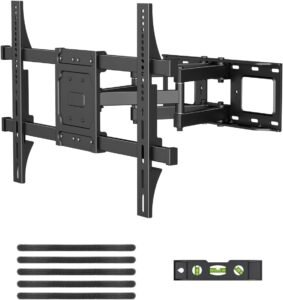TV Muurbeugel Zwenkbaar en Kantelbaar – Universele draaibare TV beugel 6-arm voor stabiliteit – 32-84 inch VESA 600x400mm
