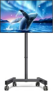 TV Trolley TV standaard met wielen – Universele verrijdbare TV standaard – Verstelbare TV beugel met kantelfunctie – 13-50 inch compatibel
