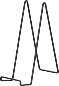 Display Stand Bordenhouder 30 cm – Metalen bordenstandaard voor zware displays en fotolijsten – Decoratie en boekenhouder tafelmodel – 2 stuks