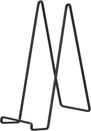 Display stand bordenhouder 30,5 cm metalen standaard voor zware borden, fotolijsten en boeken, tafel display 2 stuks.