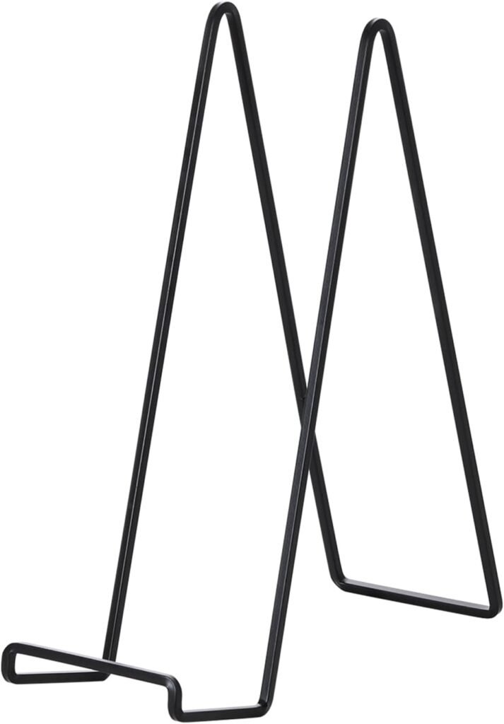 Display stand bordenhouder 30,5 cm metalen standaard voor zware borden, fotolijsten en boeken, tafel display 2 stuks.