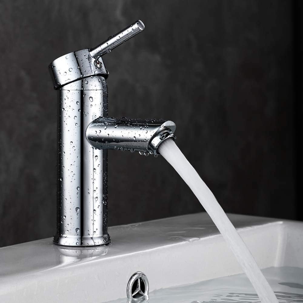 Moderne badkamerkraan met warm en koud water metalen wastafelkraan luxe design mengkraan voor badkamer wastafel duurzaam gebruik