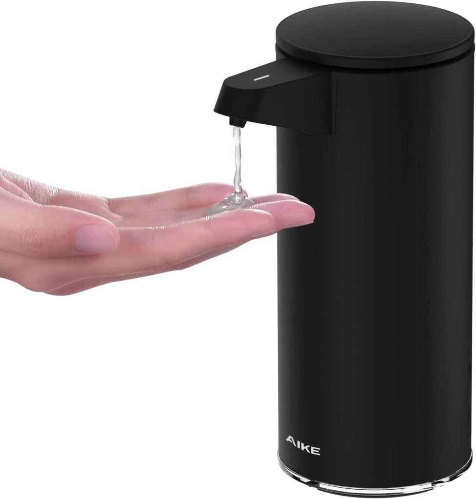 Automatische 280ml zeepdispenser met sensor, USB oplaadbaar, roestvrijstalen contactloze handzeepdispenser voor badkamer en keuken