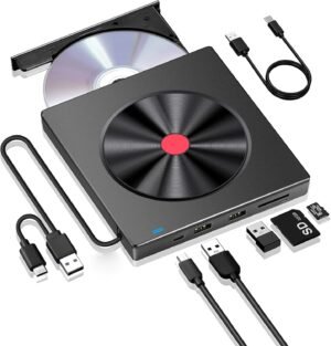 Externe CD DVD speler brander USB 3.0 Type-C draagbare DVD drive laptop PC SD TF kaartlezer snelle gegevensoverdracht