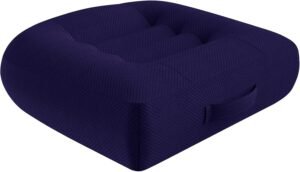 Ergonomisch zitkussen 40×40 cm – orthopedisch stoel kussen – drukverlagend comfortkussen auto kantoor en rolstoel – blauw verstelbaar zitcomfort