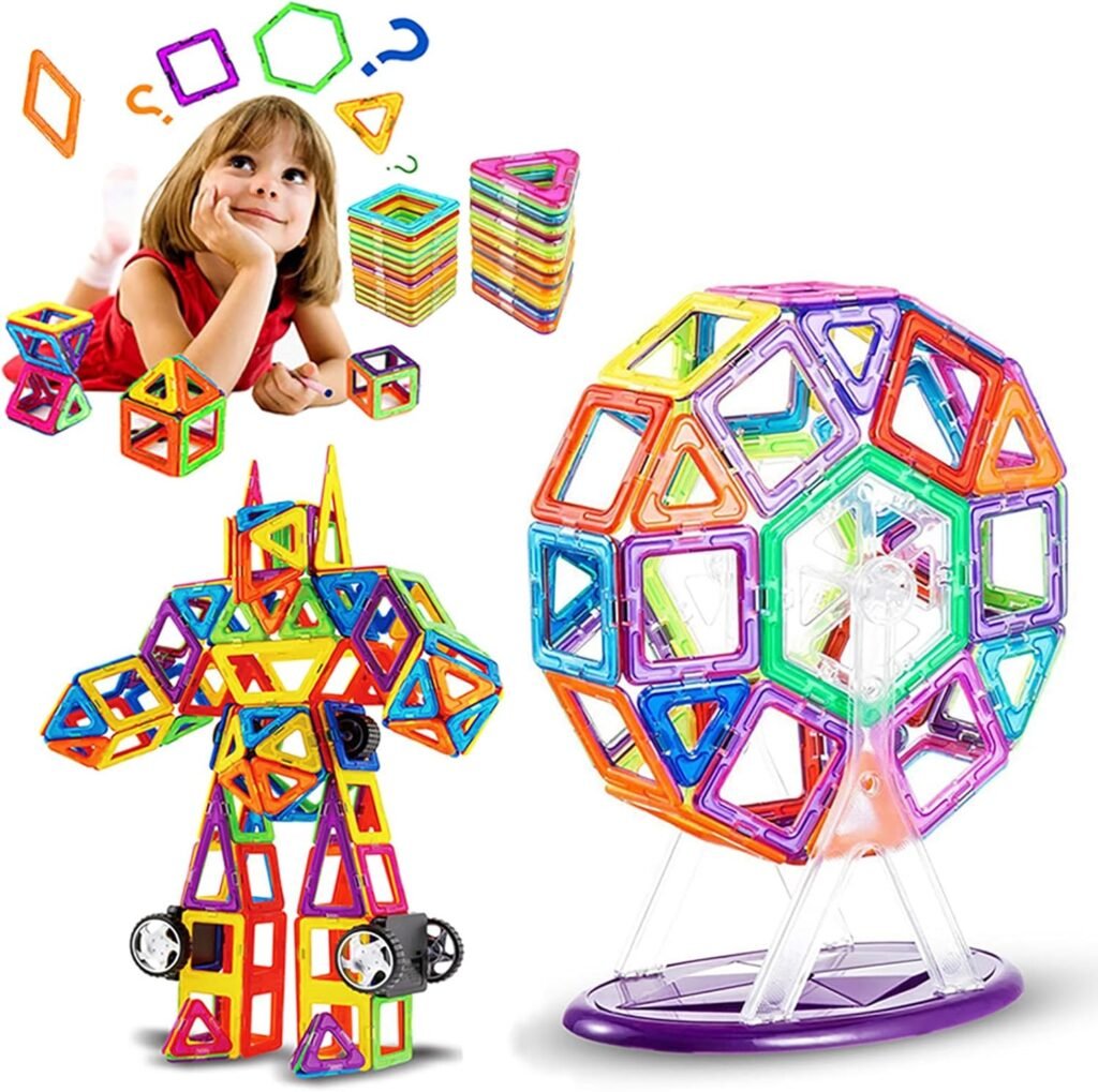 magnetische bouwset 109-delig 3d bouwblokken educatief speelgoed vanaf 3 jaar