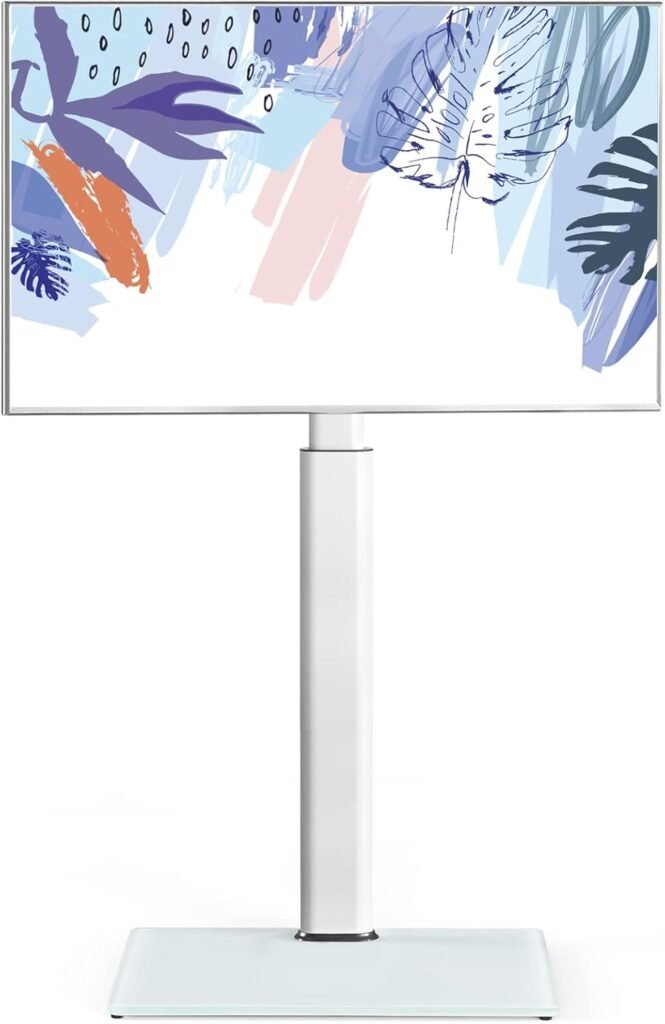 TV standaard vloer 32-60 inch draaibaar en hoogte verstelbaar, universele tv beugel voor LCD LED OLED tv’s met VESA 600x400 mm compatibiliteit