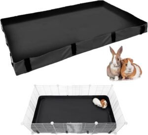 Kooi bodemmat waterdicht – Onderlegger kleine dieren – Zeil bodem tralieverblijf – 47×24 cm konijn cavia chinchilla fret