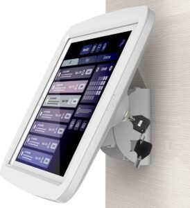 iPad muurbeugel anti-diefstal tablet houder – beveiligde iPad standaard voor wandmontage – tablet beveiliging voor kantoor en winkel – 10.2 inch compatibel witZorg voor een veilige en professionele presentatie van je iPad met deze hoogwaardige anti-diefstal iPad muurbeugel. Ideaal voor commercieel en zakelijk gebruik, maar ook perfect geschikt voor smart homes, bibliotheken, ziekenhuizen en kantoren. Met een stevig ontwerp van ijzer en ABS-kunststof biedt deze muurhouder optimale bescherming en een stabiele bevestiging. Dankzij de eenvoudige installatie en de mogelijkheid om de iPad in zowel portret- als landschapmodus te gebruiken, is deze houder een onmisbare oplossing voor informatiezuilen, wachtruimtes en presentaties.  Belangrijkste Voordelen Sterke en duurzame materialen – Gemaakt van ijzer en ABS-kunststof.  Anti-diefstal ontwerp – Inclusief een sleutelvergrendeling voor extra veiligheid.  Eenvoudige toegang – Home-knop en aansluitingen blijven toegankelijk.  Veelzijdige montageopties – Geschikt voor zowel portret- als landschapmodus.  Geoptimaliseerde kijkhoek – Verstelbare kanteling tot 30° voor optimaal zicht.  Geïntegreerd kabelbeheer – Houd kabels netjes weggewerkt.  Duurzame en veilige constructie Deze iPad muurbeugel is ontworpen met veiligheid en duurzaamheid als prioriteit. De stevige ijzeren beugel en het lichtgewicht maar robuuste ABS-kunststof frame zorgen voor een betrouwbare bevestiging die bestand is tegen intensief gebruik. Ideaal voor openbare ruimtes zoals winkels, ziekenhuizen en tentoonstellingsruimtes waar apparaten veilig moeten worden vastgezet.  Anti-diefstal functie met vergrendeling Bescherm je iPad tegen diefstal met het ingebouwde slotmechanisme. De stevige sleutelvergrendeling zorgt ervoor dat alleen geautoriseerde personen de iPad kunnen verwijderen. Perfect voor commerciële en educatieve omgevingen waar extra beveiliging nodig is.  Gemakkelijke installatie en snelle toegang Het flip-type ontwerp maakt het installeren en verwijderen van de iPad eenvoudig. De home-knop blijft vrij toegankelijk, en een extra uitsparing aan de achterkant zorgt ervoor dat je snel bij de volumeknoppen en de aan/uit-knop kunt. Hierdoor blijft de functionaliteit van de iPad optimaal behouden.  Flexibele montage en verstelbare kijkhoek De iPad kan zowel in portret- als landschapmodus worden geplaatst, afhankelijk van de behoeften van de gebruiker. Daarnaast biedt de 30° kantelfunctie extra flexibiliteit, waardoor de kijkhoek eenvoudig kan worden aangepast voor een optimale gebruikerservaring.  Efficiënt kabelbeheer Dankzij het geïntegreerde kabelbeheersysteem kunnen oplaadkabels netjes worden weggewerkt. Dit voorkomt rommelige snoeren en zorgt voor een professionele uitstraling, ideaal voor kantoren en tentoonstellingsruimtes.  Inhoud van de verpakking 1x iPad muurbeugel  1x Bevestigingsset  1x Sleutelset voor vergrendeling  1x Gebruikershandleiding  Productspecificaties Compatibiliteit: iPad 10.2 inch (7e/8e/9e generatie, 2019-2021)  Materiaal: IJzer en ABS-kunststof  Kleur: Wit  Montage: Muurbevestiging  Kantelhoek: Tot 30° verstelbaar  Beveiliging: Sleutelvergrendeling  Kabelbeheer: Ja  Met deze anti-diefstal iPad muurbeugel combineer je veiligheid, gebruiksgemak en een professionele uitstraling. Bestel nu en maak je iPad-installatie compleet!