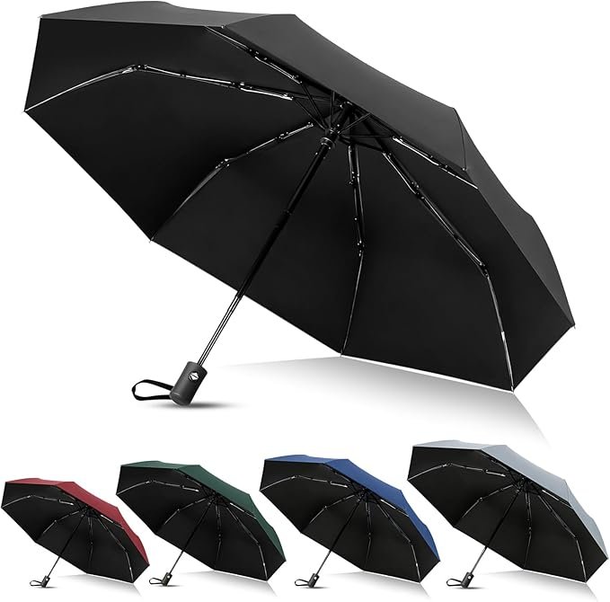 Opvouwbare Reisparaplu met Automatisch Openen en Sluiten - Winddichte Stormparaplu voor Dames en Heren - Compacte Draagbare Paraplu - 106 cm Diameter