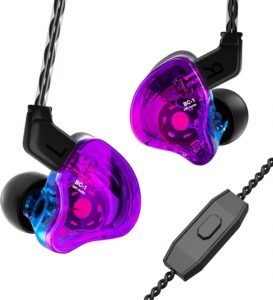In-ear oortelefoons met hybride 1BA 1DD drivers – HiFi geluid met diepe bas – 4N OFC kabel – Voor muzikanten en bassisten