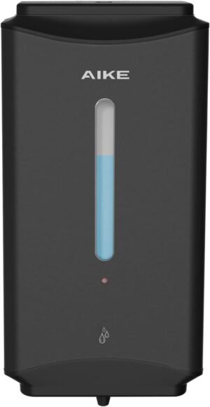 Automatische wandmontage zeepdispenser zwart RVS 1100ml touchless hygiënisch voor badkamer en toilet grote capaciteit commerciële zeepdispenser