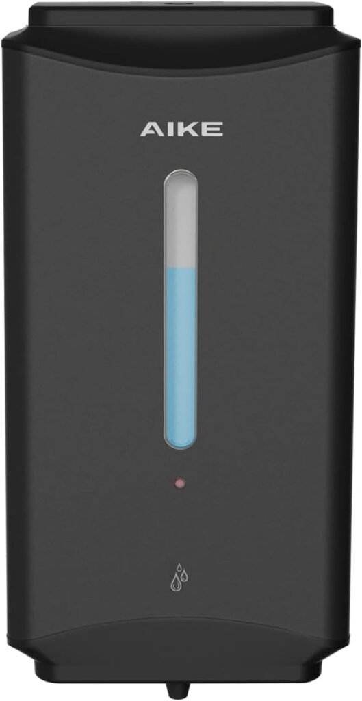 Automatische wandmontage zeepdispenser zwart RVS 1100ml touchless hygiënisch voor badkamer en toilet grote capaciteit commerciële zeepdispenser