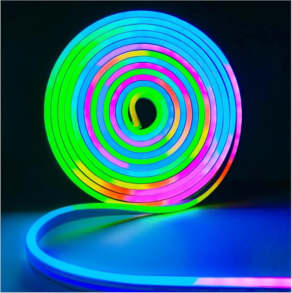 WS2811 RGB LED strip 5 meter flexibele IP65 neon pixel lichtstrip met individueel aanstuurbare kleuren voor decoratie en reclame gebruik