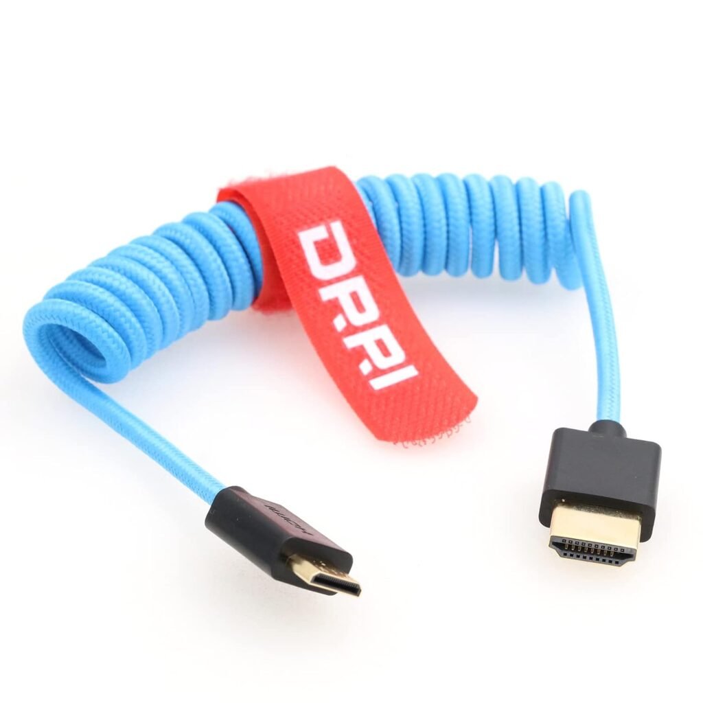 Mini HDMI naar HDMI 2.1 kabel gevlochten 8K 60Hz en 4K 120Hz high speed videokabel voor camera en monitor aansluiting