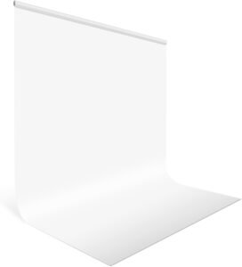 Fotografie Achtergrond Doek Wit 2x3m – Studio Achtergrond Scherm voor Video en Productfotografie – Vouwbare Polyester Achtergrond – 200×300 cm