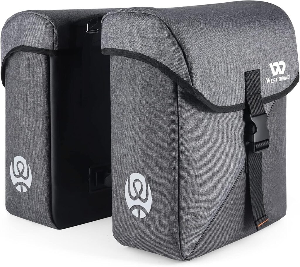 Dubbele fietstas 35L waterdicht bagagedrager e-bike MTB regenbescherming pannier rack tas