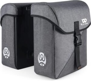 Dubbele fietstas bagagedrager 35L – Waterdichte fietstas met regenbescherming – Pannier rack tas e-bike MTB – 35L inhoud