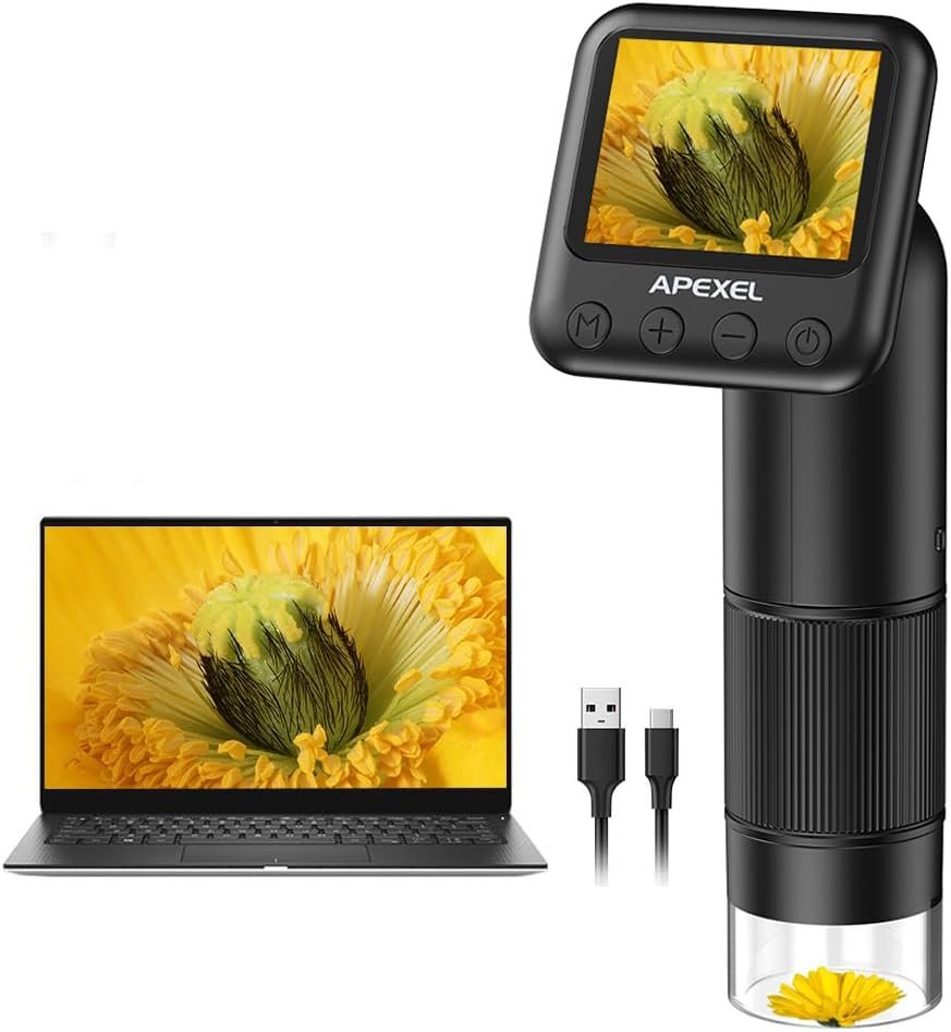 Kinder zakmicroscoop 800x vergroting USB draagbare mini microscoop educatief onderzoek