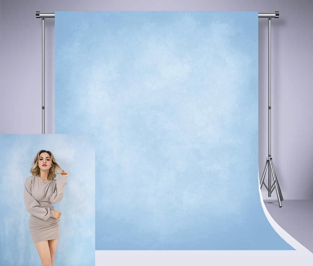 Waterblauwe fotografie achtergrond van microfiber voor portretfotografie en professionele foto's 1,5 x 2,2 meter