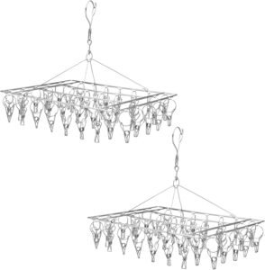 Vouwbare Sokdroger Set – Ondergoed Hanger voor Wasgoed en Handdoeken – Hangend Droogrek met Luchtventilatie – 2 Stuks