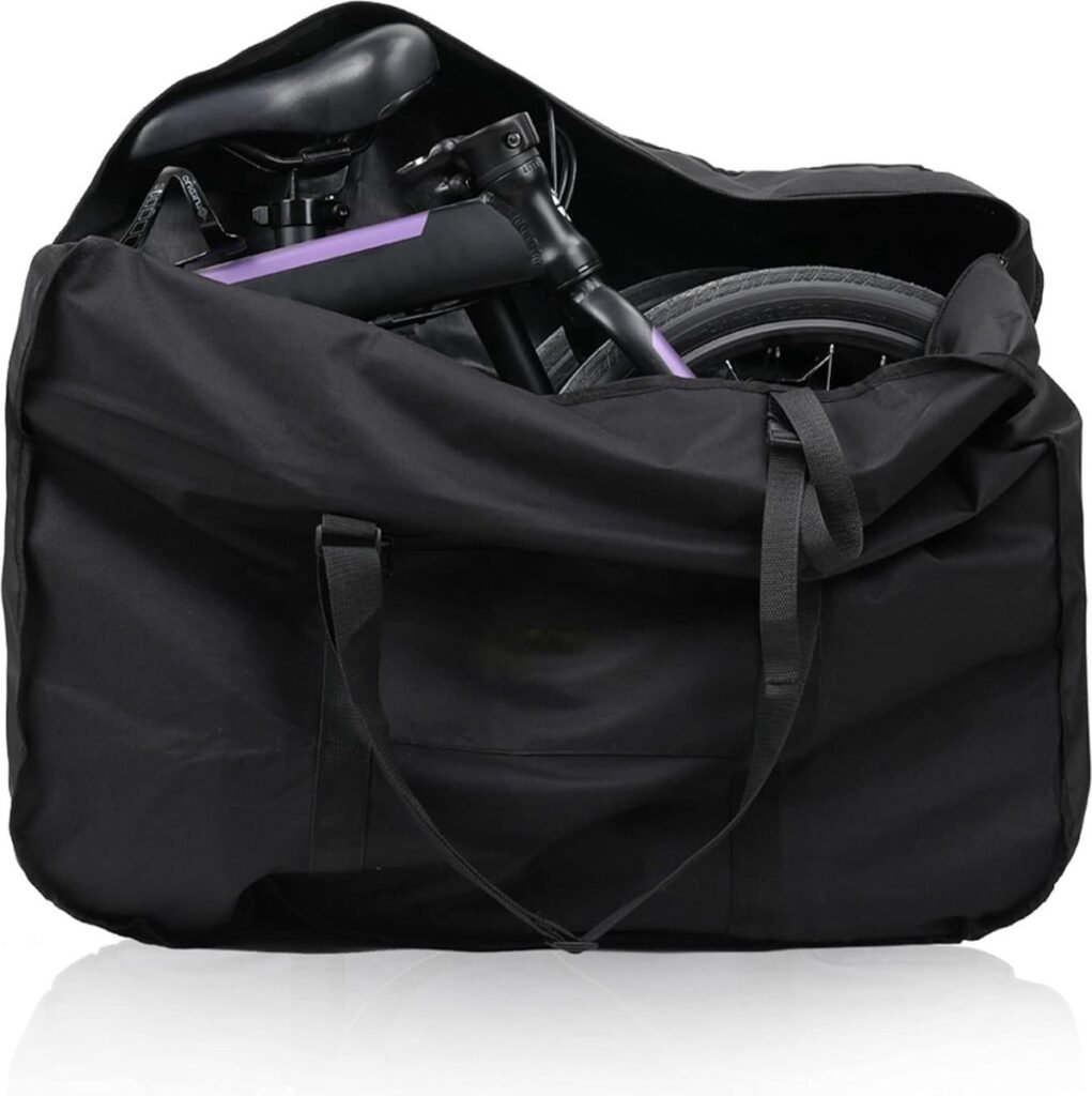 Opvouwbare reistas 20 inch met handvat en draagriem, compacte weekendtas voor reizen met auto, trein en vliegtuig.