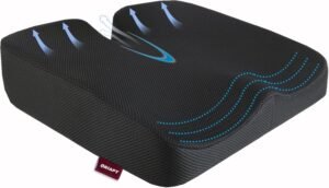 Zitkussen memory foam – Stuitje drukverlichting ergonomisch comfort – Bureaustoel gaming auto rolstoel – Dik zitkussen drukverlagend