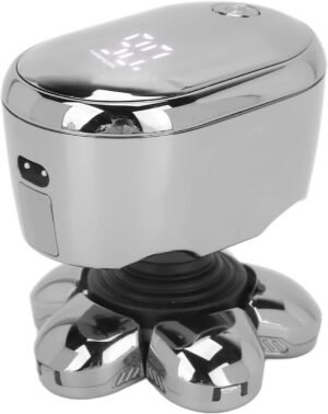 Elektrisch hoofdscheerapparaat met automatische slijptechnologie, oplaadbare haartrimmer en ergonomische tondeuse voor mannen.