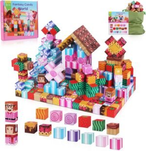Magnetische bouwblokken set 120 stuks STEM constructiespeelgoed met magnetische tegels Montessori speelgoed voor kinderen 3-8 jaar