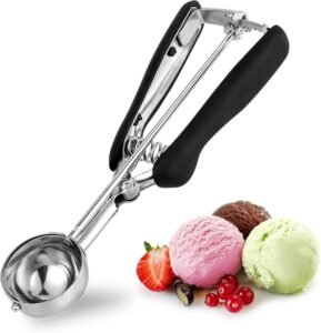 Ijsschepper 44mm – meloenbollen maker voor ijs en fruit – roestvrij staal met comfortabel handvat – 44mm