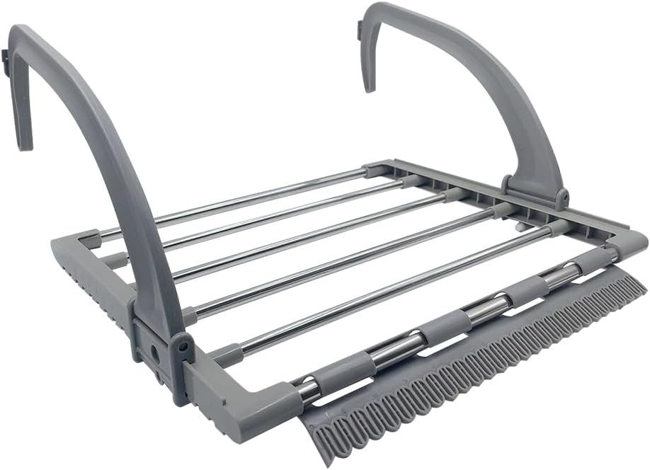 Opvouwbaar droogrek radiator balkon 31x39 cm inklapbaar wasrek voor kleding handdoeken en sokken