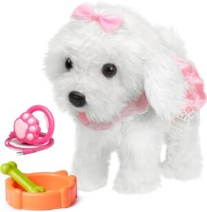Interactieve pluche puppy met afstandsbediening - elektronisch hondenspeelgoed voor kinderen 2-5 jaar