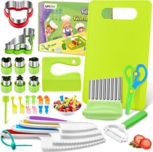 28-delige kindermessenset veiligheidsmessen voor keuken met plastic mes vouwmes tomatenmes en Y-schilmes set voor kinderen