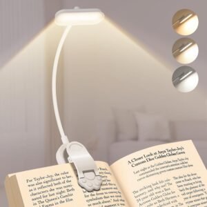 Leeslamp met Klem USB Oplaadbaar – Boeklamp 360° Flexibel – LED Bureau- en Bedlamp – Dimbaar 3 Lichtstanden