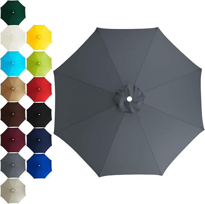 Vervangdoek voor zweefparasol 2 tot 3 meter met UV50+ bescherming en waterafstotende parasolhoes geschikt voor tuin terras en strand