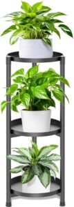 Plantenrek metaal 3-laags – Bloemenrek plantenstandaard – Binnen & buiten gebruik – Hoek balkon woonkamer tuin