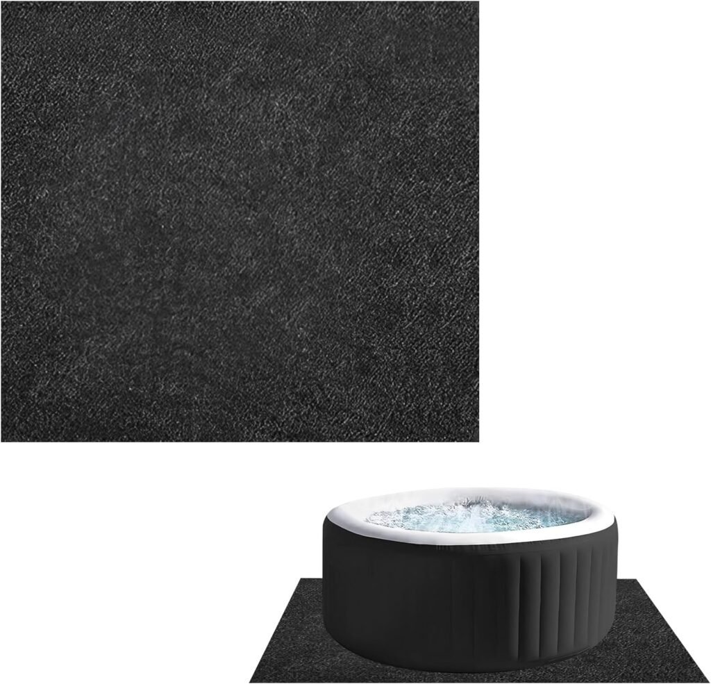 Bubbelbadmat antislip waterdicht 188x183 cm voor jacuzzi spa en zwembad herbruikbare beschermmat voor binnen en buiten gebruik