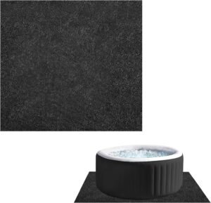 Bubbelbadmat antislip waterdicht – Spa en jacuzzi onderlegger – Herbruikbare beschermmat – 188×183 cm