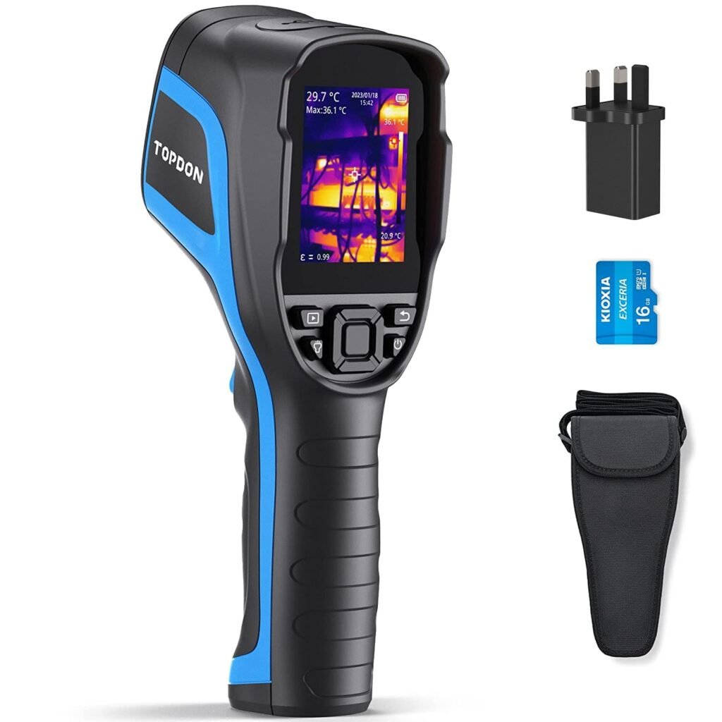 Thermische infrarood warmtebeeldcamera 320x240 met video-opname, PC-analyse, 16GB SD kaart, lange batterijduur en breed temperatuurbereik