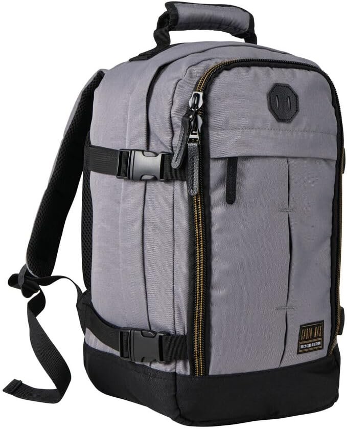Handbagage rugzak 40x20x25 cm 20L RPET polyester cabin bag Ryanair formaat lichtgewicht onder stoel reistas compacte vliegtuig handbagage laptopvak