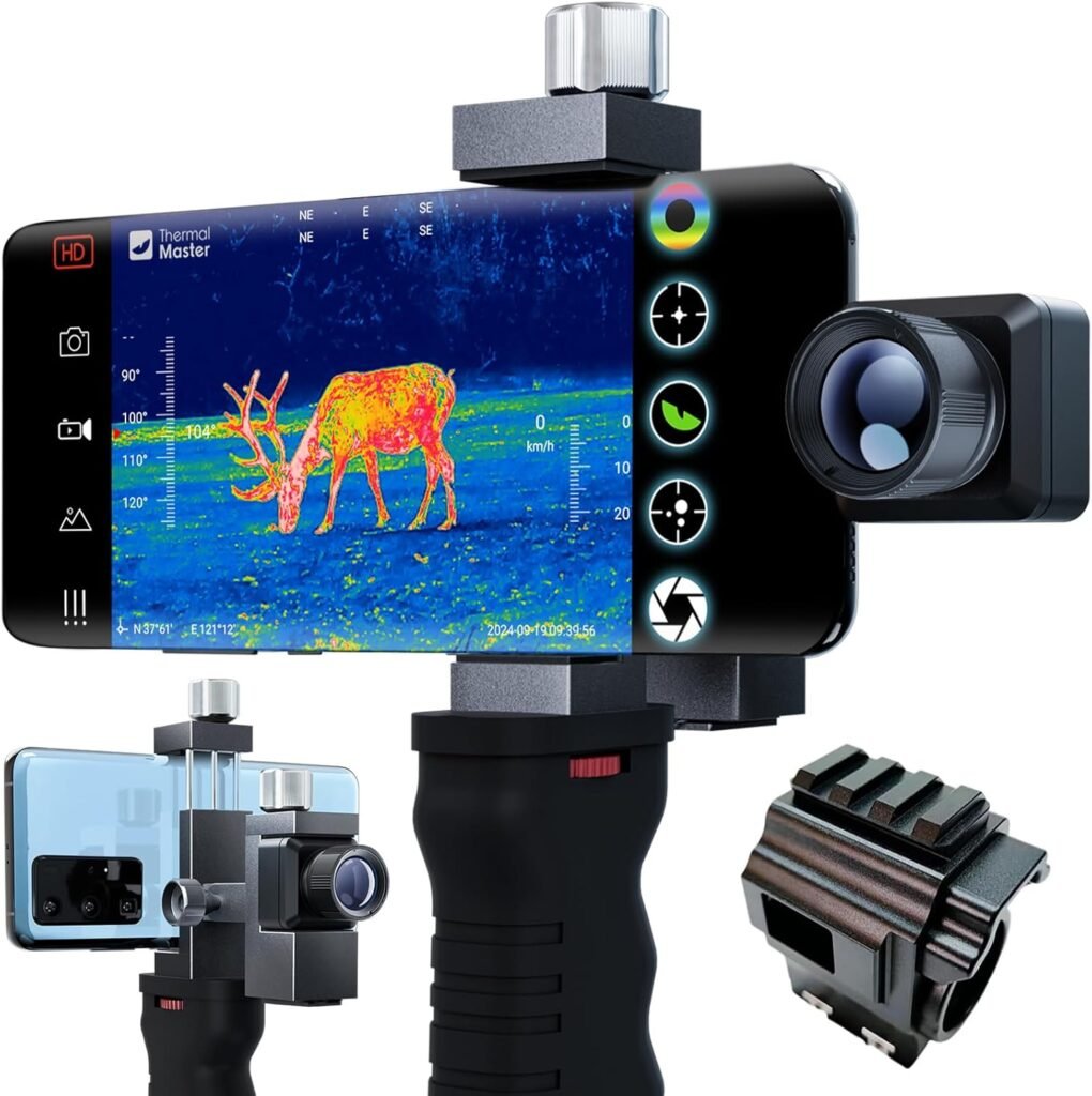 thermische beeldcamera smartphone monoculair 15x zoom tactische handgreep jacht tot 1579 meter scope montage