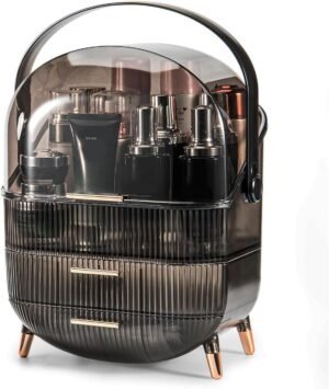 make-up organizer 3 lagen transparante cosmetica opbergdoos met lades grote capaciteit voor badkamer en make-uptafel opslag